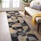World Rug Gallery Modern Geometric Circles Design Non Shedding Soft Area Rug 2' x 7' Yellow 397YELLOW2x7 - alternate 1